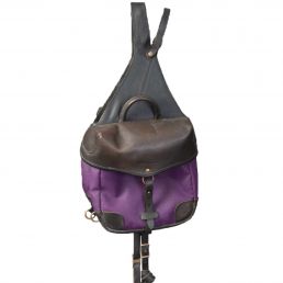 Coffee and Purple Spahis saddle bags